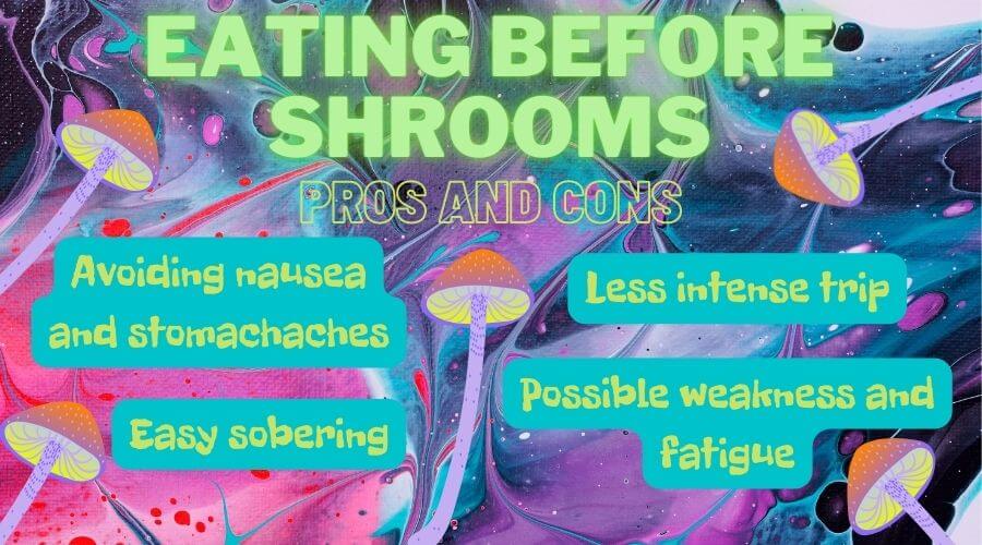 Eating Before Shrooms. The Pros and Cons • Best Mushroom Store